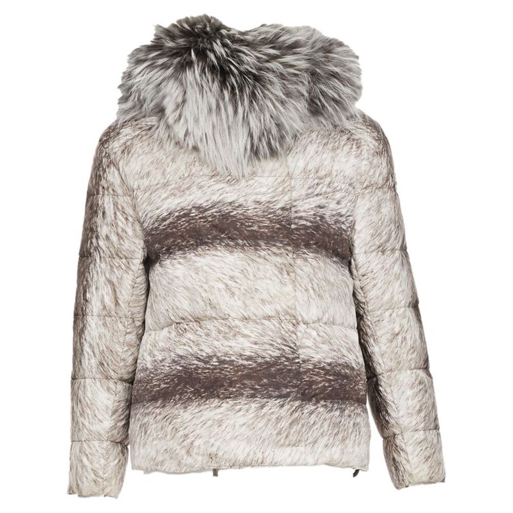 MONCLER Gamme Rouge Piumino Nuovo Lian print down feather puffer jacket US0 XS